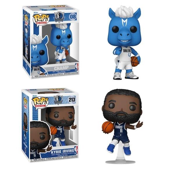 Kyrie Irving / Champ (Dallas Mavericks) NBA Funko Pop! Combo - Picture 2 of 2